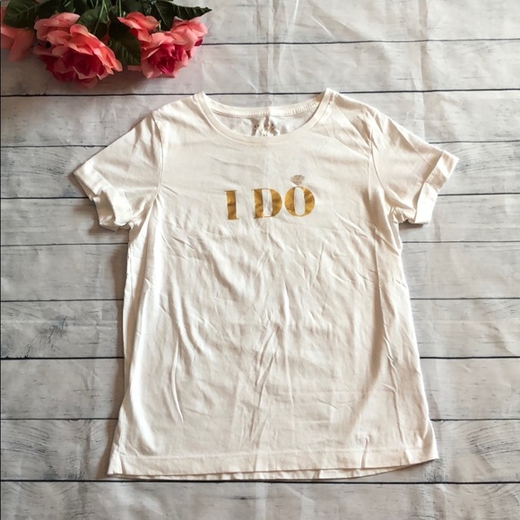 kate spade Tops - Kate Spade Broome Street “I Do” Wedding Tee